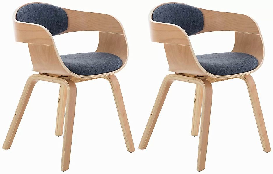 CLP Esszimmerstuhl Kingston Stoff (2er Set), günstig online kaufen
