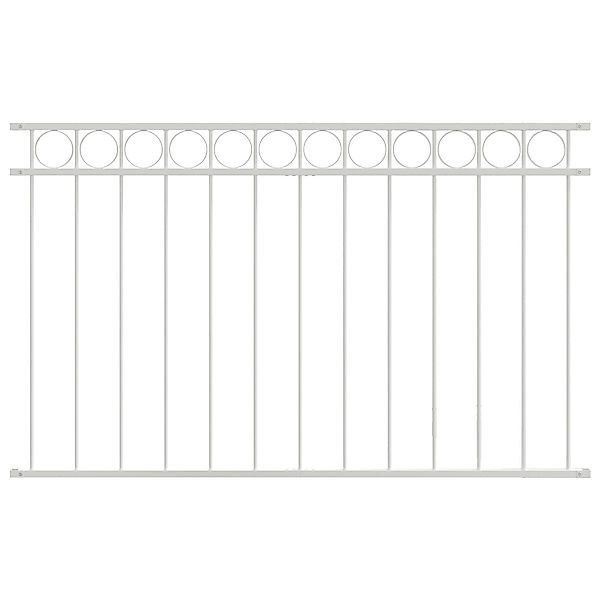 vidaXL Gartenzaun Zaunfeld Weiß 1,7x1 m günstig online kaufen