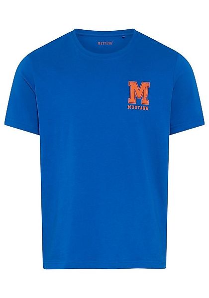 MUSTANG Rundhalsshirt Alex Logo Brust mit Logoprint günstig online kaufen