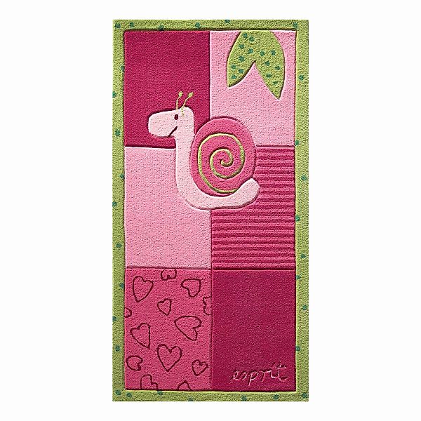 home24 Esprit Teppich Kids Collection Pink 100% Polyacrylfaser 70x140 cm (B günstig online kaufen