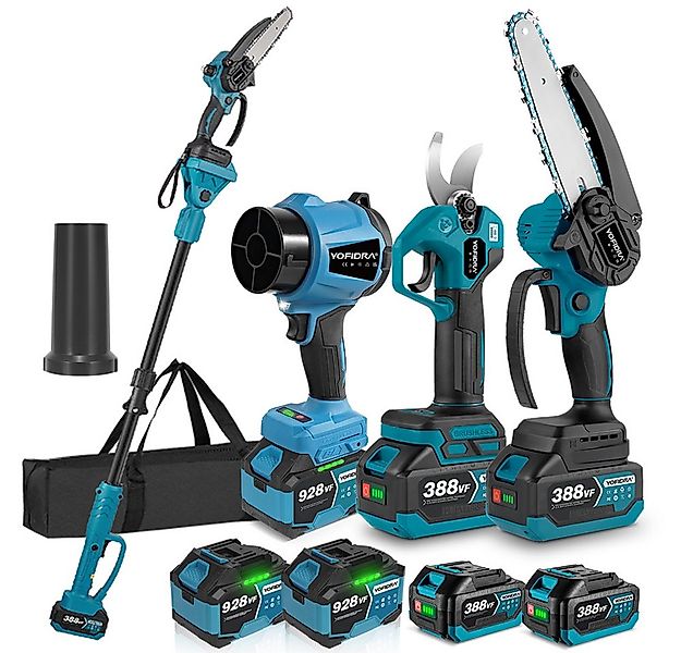 Yofidra Akku-Hochentaster Akku-Gebläse Set Bürstenloses Gartenschere Ketten günstig online kaufen