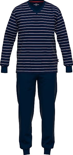 GÖTZBURG Pyjama Herren-Schlafanzug Single-Jersey Streifen günstig online kaufen