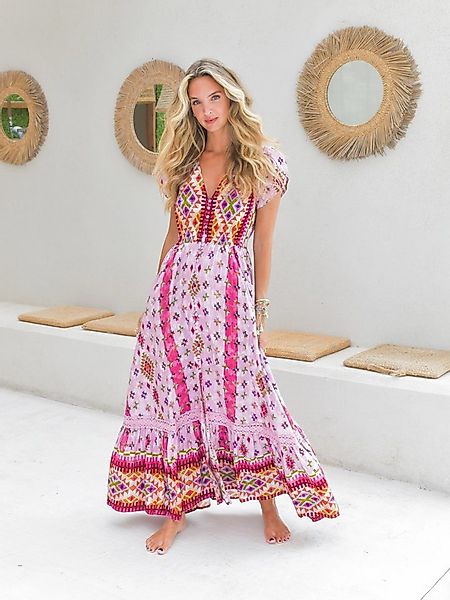 ANNIS Fashion & Accessoires Maxikleid "VAYANA" v. Jaase (1-tlg) NEU, aus Vi günstig online kaufen