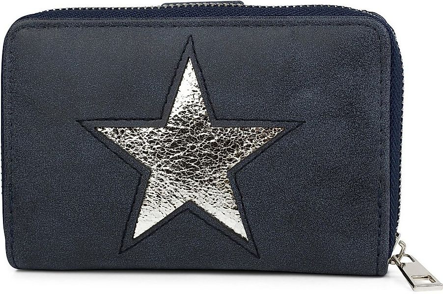 styleBREAKER Geldbörse Geldbörse mit Stern Cutout (1-tlg) günstig online kaufen