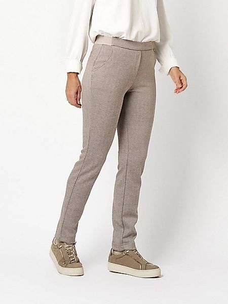 Relaxed by TONI Stretch-Hose Alice mit Fischgrätmuster günstig online kaufen