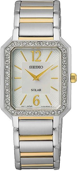 Seiko Solaruhr SUP466P1, Armbanduhr, Damenuhr, Perlmutt-Zifferblatt, Krista günstig online kaufen
