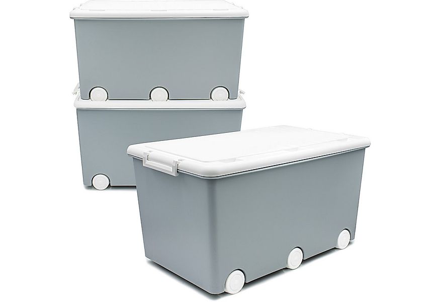Babykajo Aufbewahrungsbox (Boxen mit Rollen, 3 St., mit 50L Volumen), Stape günstig online kaufen