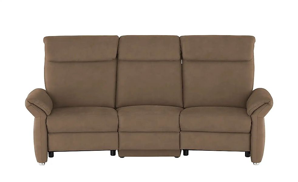 Wohnwert Trapezsofa mit USB Anschluss Melina ¦ braun ¦ Maße (cm): B: 226 H: günstig online kaufen