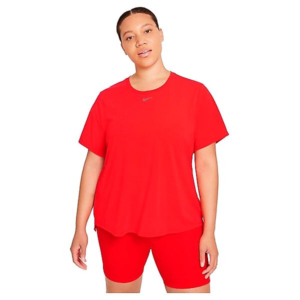Nike Dri Fit One Luxe Kurzarm T-shirt M Chile Red / Reflective Silver günstig online kaufen