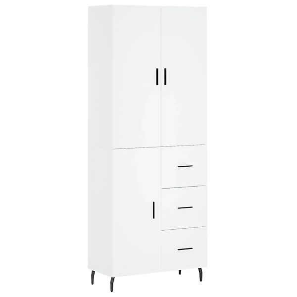 vidaXL Highboard Weiß 69,5x34x180 cm Holzwerkstoff 3195915 günstig online kaufen