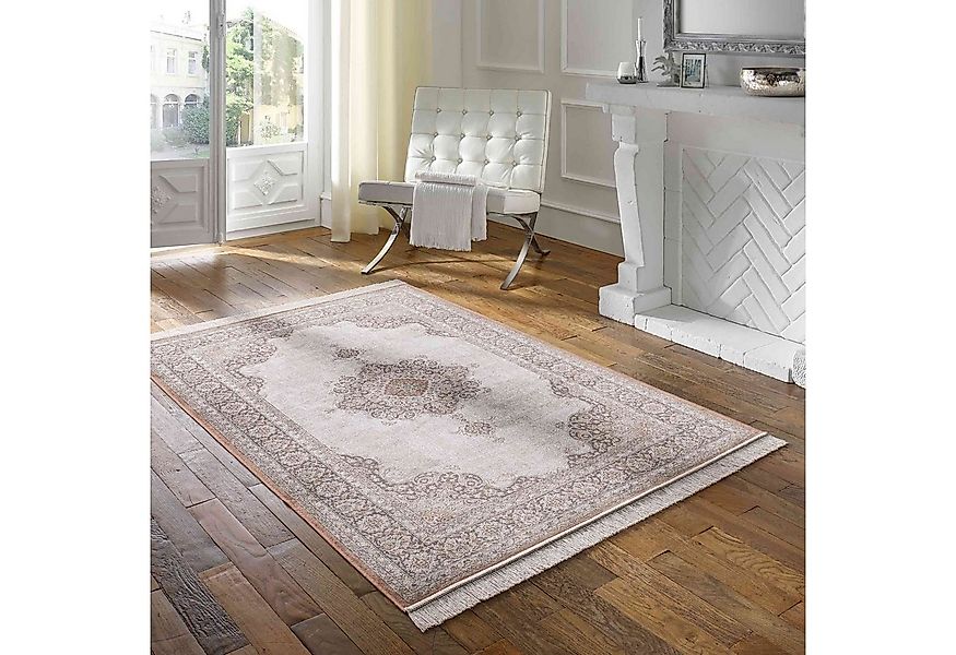 TaraCarpet Teppich Palazzo Royal Vintage Medaillon, rechteckig, Höhe: 6 mm, günstig online kaufen