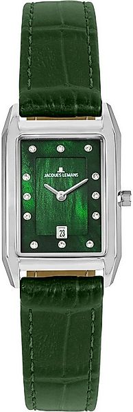 Jacques Lemans Quarzuhr Torino 1-2189D, Armbanduhr, Damenuhr, Lederarmband, günstig online kaufen