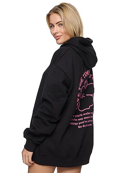 Worldclassca Hoodie Worldclassca Oversized FLOWER Print Hoodie Kapuzenpullo günstig online kaufen