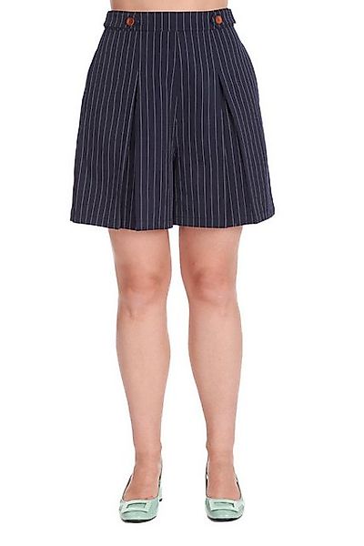 Banned Shorts Stripe Sail Schwarz Kurze Hose mit Vintage Nadelstreifen Must günstig online kaufen
