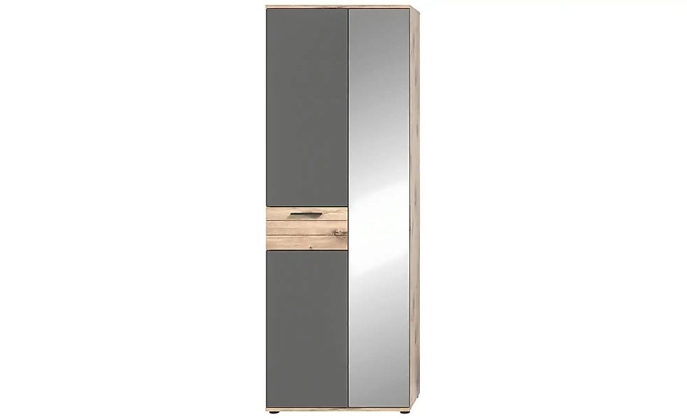 Garderobenschrank  Mason ¦ grau ¦ Maße (cm): B: 70 H: 200 T: 37.0 Schränke günstig online kaufen
