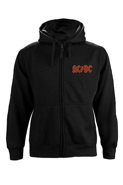 AC/DC Kapuzensweatshirt Logo Print Hoodie Band Merchandise Damen Sweat Zipp günstig online kaufen