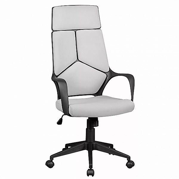 Bürostuhl Stoffbezug Hellgrau Schreibtischstuhl Design Chefsessel Drehstuhl günstig online kaufen