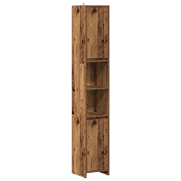 vidaXL Badschrank Altholz-Optik 30x30x183,5 cm Holzwerkstoff 856064 günstig online kaufen
