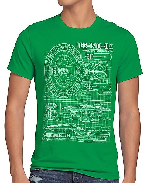style3 T-Shirt NC-70D Enterprise Blaupause trek günstig online kaufen