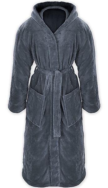 Gräfenstayn Unisex-Bademantel mit Kapuze für Damen günstig online kaufen