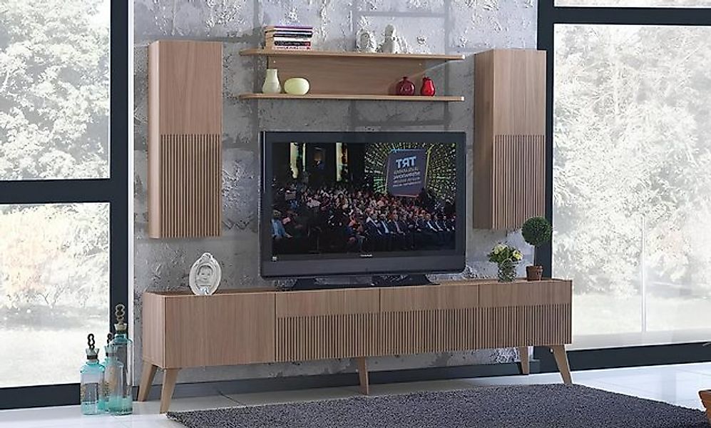 Xlmoebel TV-Schrank rtv Wohnzimmer Möbel Set Fernseher Schrank Vitrine TV W günstig online kaufen