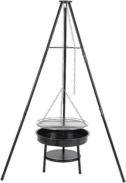 Tepro Holzkohlegrill "Schwenkgrill Cary", BxTxH: 110x110x162 cm günstig online kaufen