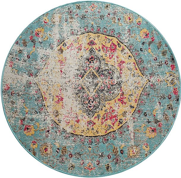 Paco Home Teppich Artigo 401, rund, Höhe: 4 mm, Kurzflor, Orient-Optik, Vin günstig online kaufen