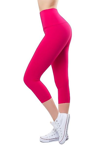 Bongual Caprileggings mit breitem Bund, Baumwollmix günstig online kaufen