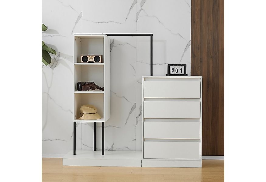 OKWISH Garderoben-Set mit mehrere Stauraumzonen, (Schubladenschrank, Kleide günstig online kaufen