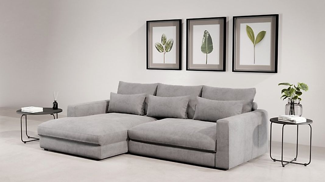 Home affaire Ecksofa »Darwin, viele Kissen, extra tiefe Sitzfläche, 271/89/ günstig online kaufen