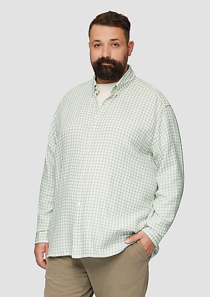 s.Oliver Langarmhemd Hemd Regular Fit: Strukturiertes günstig online kaufen
