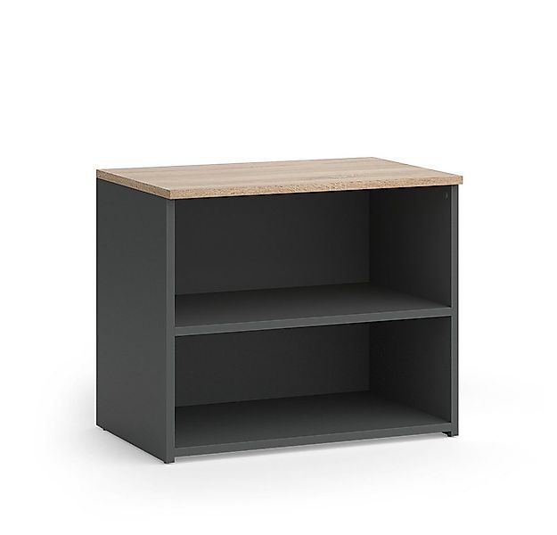 Vicco Lowboard Wido, Anthrazit/Sonoma, 60 x 50 cm mit 2 Fächern günstig online kaufen