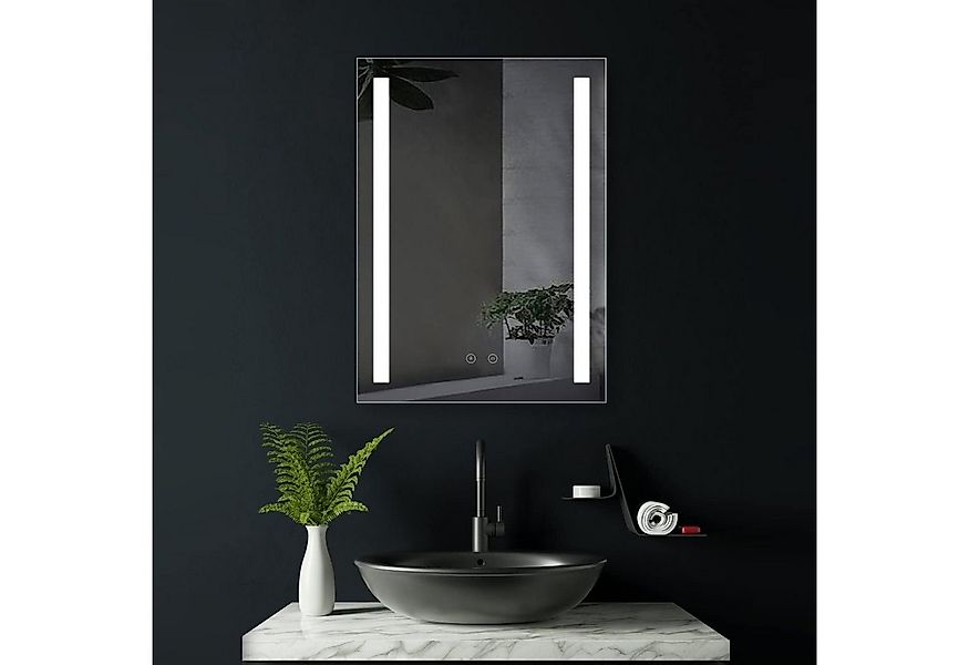 HOKO Badspiegel mit beleuchtung + Antibeschlag, Wandspiegel mit Licht 50x70 günstig online kaufen