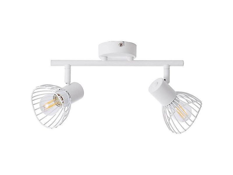 Brilliant Deckenstrahler Elhi, ohne Leuchtmittel, Spotrohr 2flg weiß günstig online kaufen