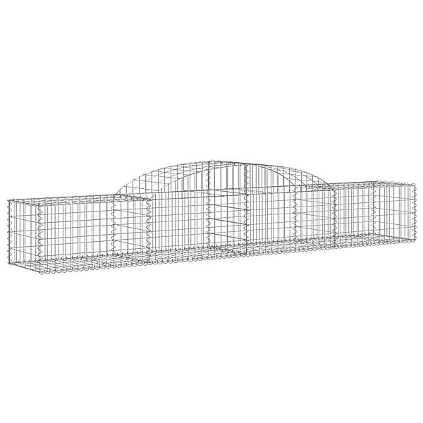 Vidaxl Gabionen Mit Hochbogen 8 Stk. 300x50x40/60 Cm Verzinktes Eisen günstig online kaufen