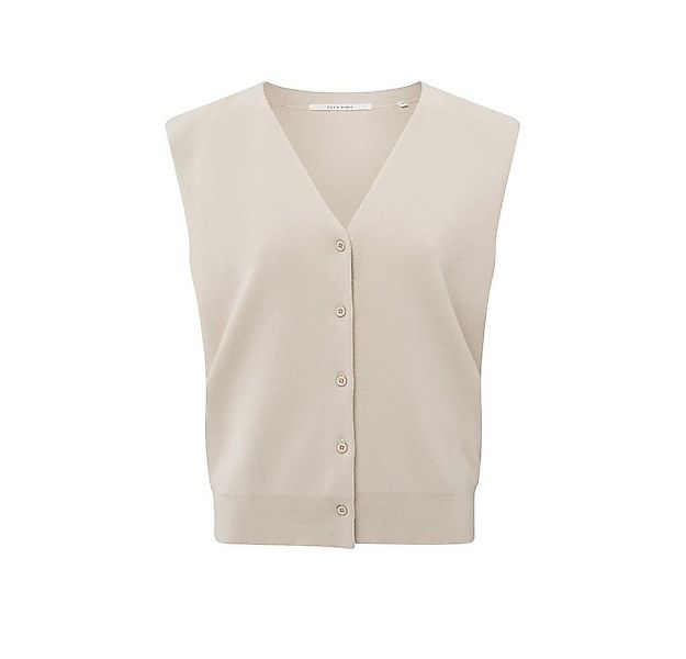 YAYA Cardigan Strickweste mit Schulterdetails und V-Ausschnitt günstig online kaufen