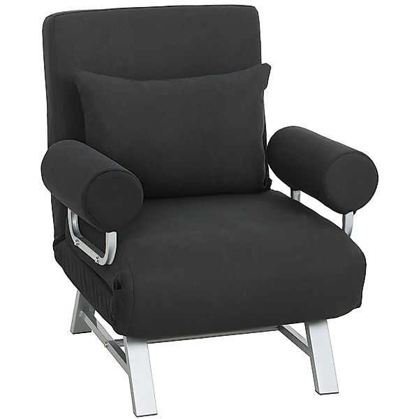 HOMCOM Chauffeuse-Sessel Schlafsofa klappbar 1 Person hoher Komfort Lenden- günstig online kaufen