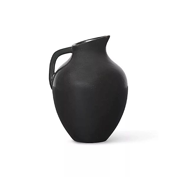 Vase Ary Medium keramik schwarz / Ø 7 x H 10 cm - Porzellan - Ferm Living - günstig online kaufen