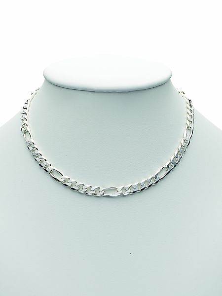 Adelia´s Silberkette "925 Silber Figaro Halskette 45 cm Ø 5,1 mm", Silbersc günstig online kaufen