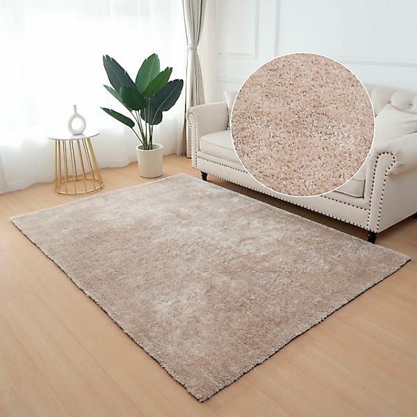 my home Hochflor-Teppich »Dana light, besonders weich, Mikrofaser Teppiche« günstig online kaufen