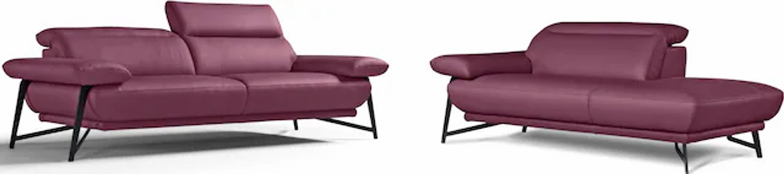 Egoitaliano Sofa »Anais, Design mit hohem Sitzkomfort, Fußfarbe schattengra günstig online kaufen