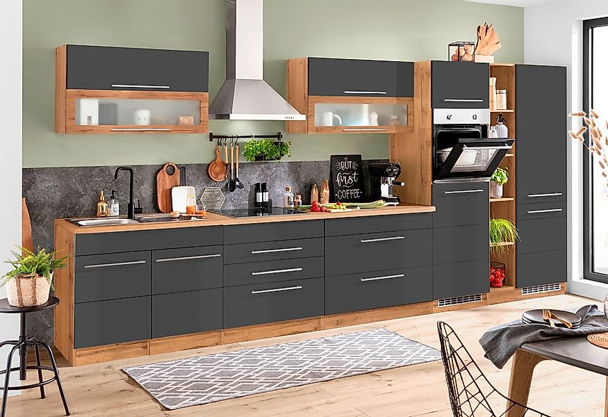 KOCHSTATION Küchenzeile "KS-Wien" Breite 430 cm, wahlweise mit E-Geräten un günstig online kaufen