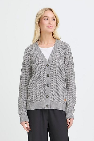 OXMO Strickjacke OXEdna Modischer Grobstrick-Cardigan mit V-Ausschnitt günstig online kaufen