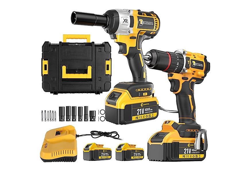 CONENTOOL Akku-Schlagschrauber Akkuschrauber + Schlagschrauber Set, 420,00 günstig online kaufen