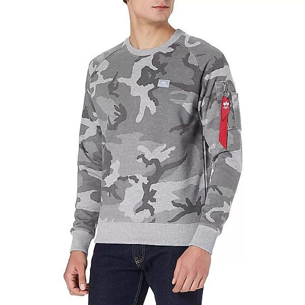Alpha Industries X-fit Camo Sweatshirt M Grey Camo günstig online kaufen