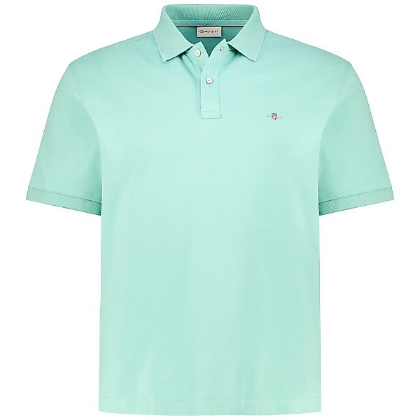 Gant Poloshirt aus Baumwoll-Piqué Farbe türkis Größe: 3XL günstig online kaufen