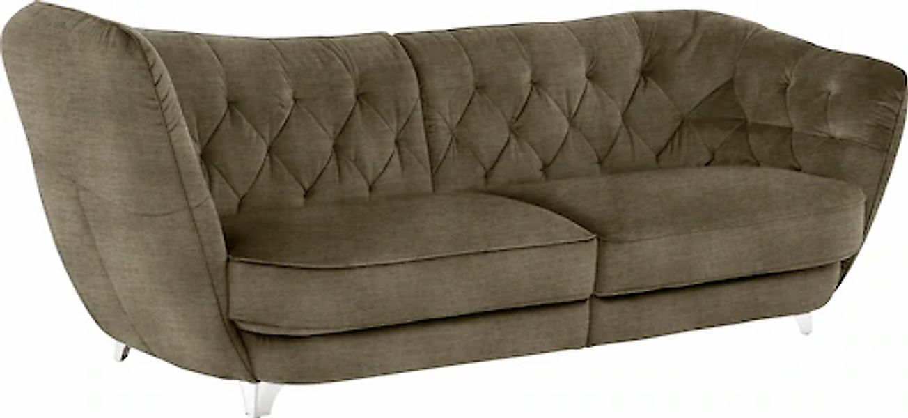 Leonique Big-Sofa »Retro«, stylischer Hochlehner günstig online kaufen