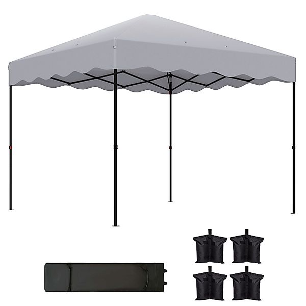 Outsunny Faltpavillon ca.3x3m, wasserabweisend Stabil Winterfest günstig online kaufen