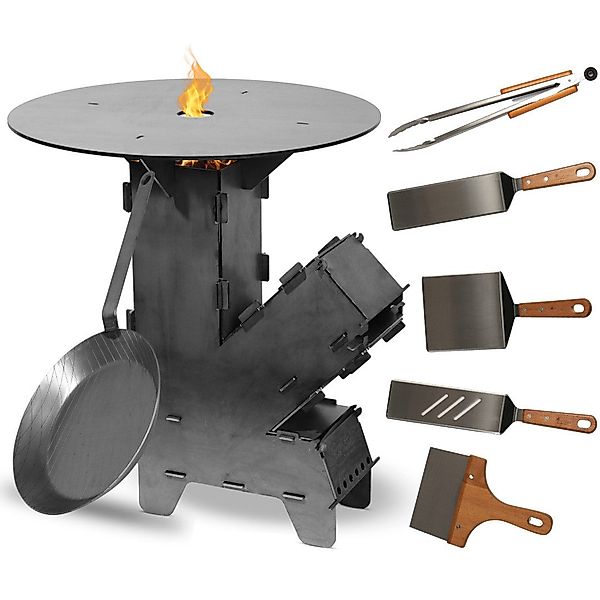 Czaja Feuerschale Czaja® Raketenofen inkl. Grillplatte, günstig online kaufen