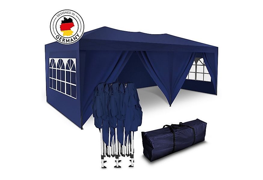 Kronenburg Partyzelt 3x6m wasserdicht - Gartenpavillon, Faltpavillon stabil günstig online kaufen